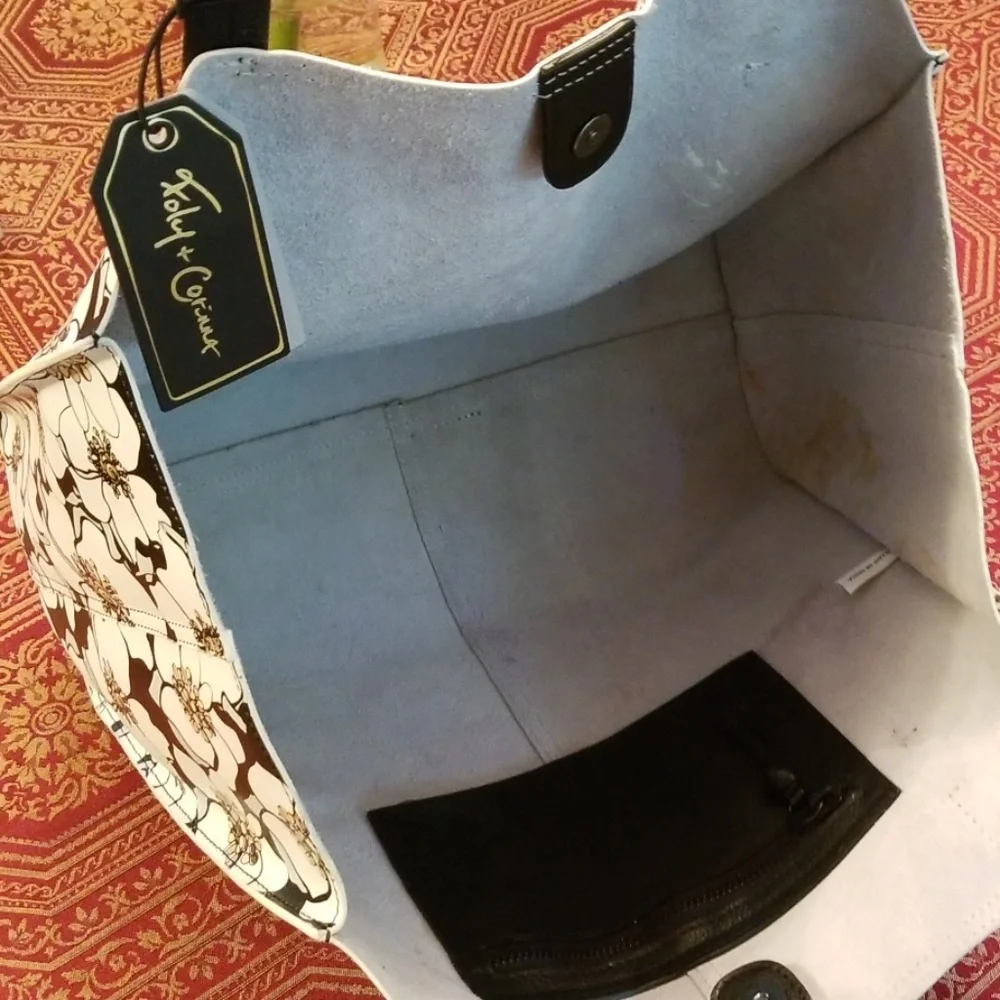 🆕️Foley+corinna  leather large floral tote